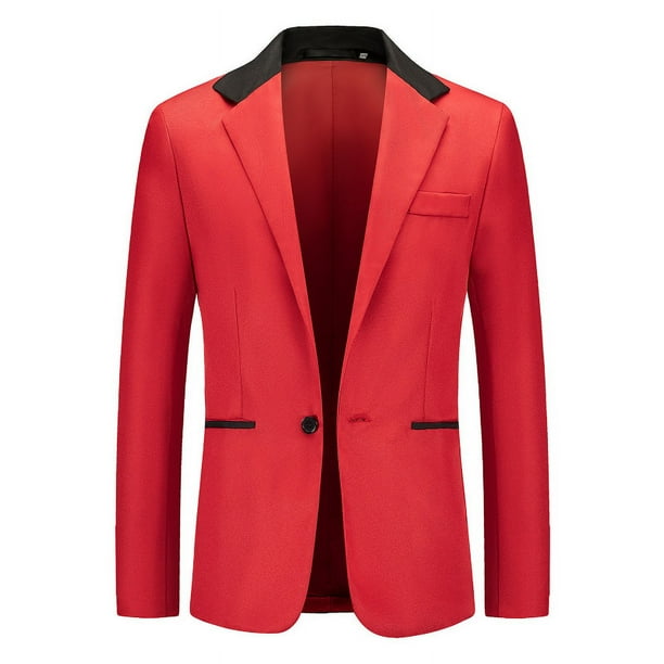 Traje de moda a juego de colores para hombre, traje casual de un solo pecho para hombre, abrigo de talla europea para hombre