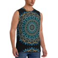 thumbnail image 2 of Balery Mandala Camisetas sin mangas para hombre, absorbe la humedad y protege contra el mal olor.-Medium, 2 of 7