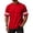 Red_012, variant on Domuza Plain Men's Football Jerseys V-Neck Fitness T-Shirts Workout Outfits Casual Party Tops Brown XS