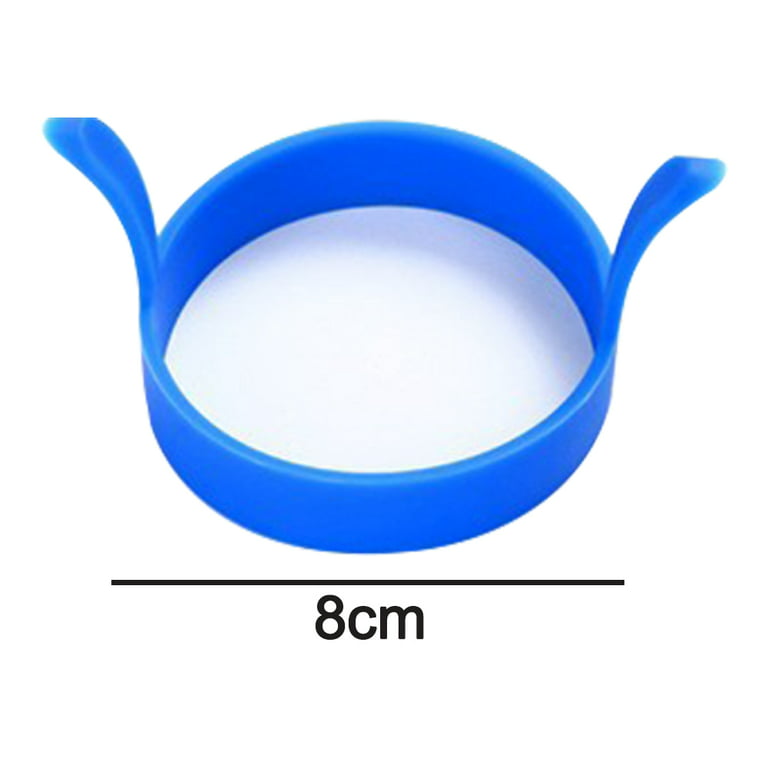 Silicone Egg Ring- Pancake Breakfast Sandwiches - Benedict Eggs - Omelets  and More Nonstick Mold Ring Round (4-pack)