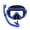 Blue, variant on Panoramic View Snorkeling Gear with Snorkel, Soft Silicone Mask - Leakproof for Adults&Kids Diving, Freediving Swimming Snorkeling Set Black