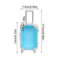 thumbnail image 3 of DPTALR Small Transparent Suitcase Simulation Puzzle Simulation Storage Mini Travel, 3 of 6