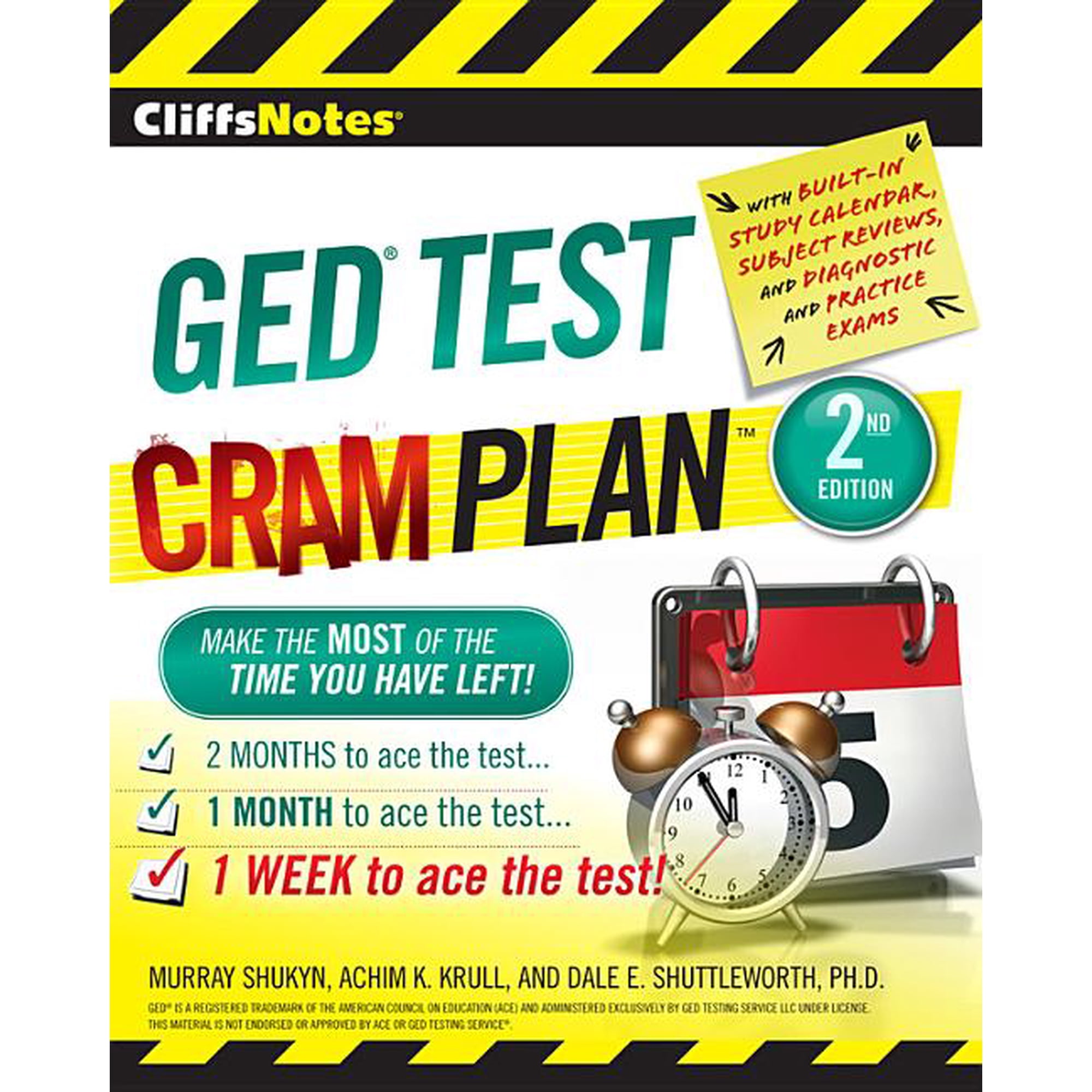 Cliffsnotes GED Test Cram Plan