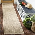 thumbnail image 4 of SAFAVIEH Beach House Rosario Geometric Indoor/Outdoor Runner Rug, Cream/Beige, 2'2" x 8', 4 of 11