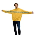 thumbnail image 4 of Men Women Couples Hooded Shirts I Love You This Much Valentine'S Day Sweatshirt Letter Print Crew Neck Pullover, 4 of 8