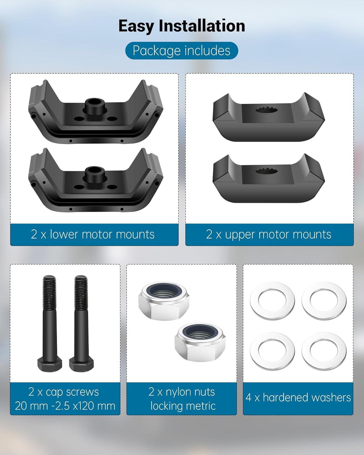 Rubber T800 Motor Mount,Rear Motor Mounts Compatible with Kenworth T600 T800, W900 Engine Mount, Replace K066-037, K066-421, K066-377