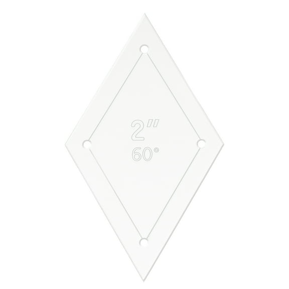 Diamond Quilting Template Set, 3 Inch Acrylic Template for Quilting with Reserved Seam Margin, Clear Templates for DIY Sewing Crafts