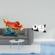 thumbnail image 2 of Reloj de pared con forma de panda y estatua de arowana, moderno, de resina, tablero de densidad, adorno animal, decoración única para estantería,, 2 of 8