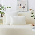 thumbnail image 6 of Rectangle Pillow Covers 12x20 inch Striped Corduroy Solid Cushion Covers Oblong Pillowcases for Sofa Kids Toddler, 12 x 20 inch, Creamy White, 6 of 7