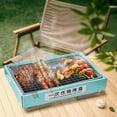 thumbnail image 5 of Cadorn Disposable Barbecue Grill for Outdoor Picnic & Group Building - Low Stainless Steel Kraft Paper Tray with Fast - Burning Charcoal, 5 of 6