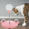 thumbnail image 4 of Cat Slow Feeder Toy, IQ Training Ball ,Bite Resistant Interactive Non Slip Dispenser for Kitty Indoor/Outdoor Accessories , Pink and Catnip Ball, 4 of 7