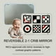 thumbnail image 2 of Genius Baby Toys Baby Mirror - Large Crib Mirror - Double-Sided with High Contrast Images - Baby Safe Mirror - NICU Approved - Shatterproof with Hospital Grade Rubber, 2 of 5
