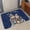 Dark Blue Light Brown White, variant on Small Door Mat Indoor Outdoor 15.7"x23.6",Red Aqua Stripe Absorbent Non Slip Entry Rug,Country Abstract Art Colorful Striped Low Profile Welcome Mat for Front/Side Door Apartment Entrance Bathroom