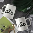 thumbnail image 3 of Number 1 Dad Coffee Mugs 15 OZ Sublimation Mugs,Double-sided Printing Ceramic Cups Ceramic Mugs for Coffee,Tea,Hot Cocoa, 3 of 4
