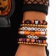 thumbnail image 2 of Pulseras de Halloween Pulseras con dijes de calabaza fantasma Pulseras de cuentas elásticas para mujeres, 2 of 5