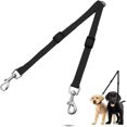 thumbnail image 1 of Adjustable Double Pet Trainer Lead, No Tangle Double Dog Distributor Lead, Perfect Leads for Walking 2 Dogs on One Lead (Black), 1 of 5