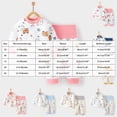 thumbnail image 4 of Baby Boy 2‑Piece Quilted Kimono Wrap Pajama Set with Cartoon Print,Newborn Sleepwear 9-12 Months, 4 of 7