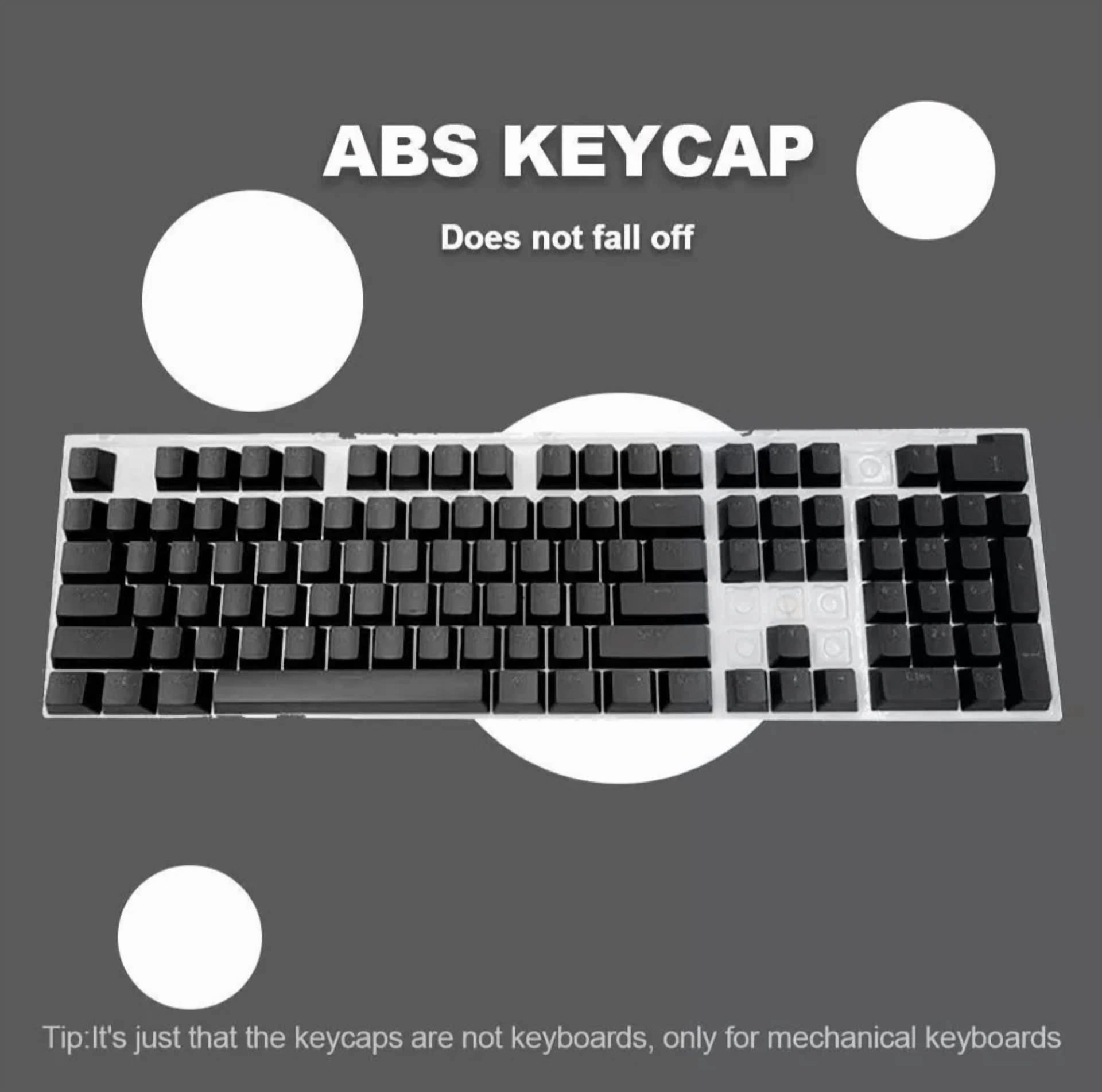 Universal Backlight Keyboard 104Pcs Abs Replacement Keycaps