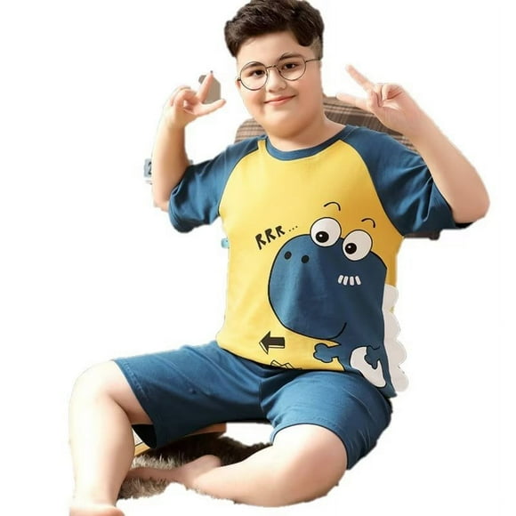 Conjunto de Pijamas para Niños - Dinosaurio para Usar en Casa