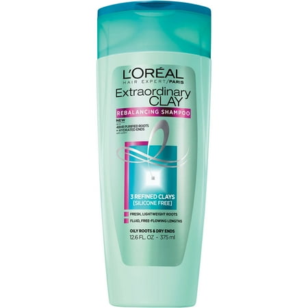 L'Oreal Paris Hair Expert Extraordinary Clay Shampoo, 12.6 fl oz - Walmart.com