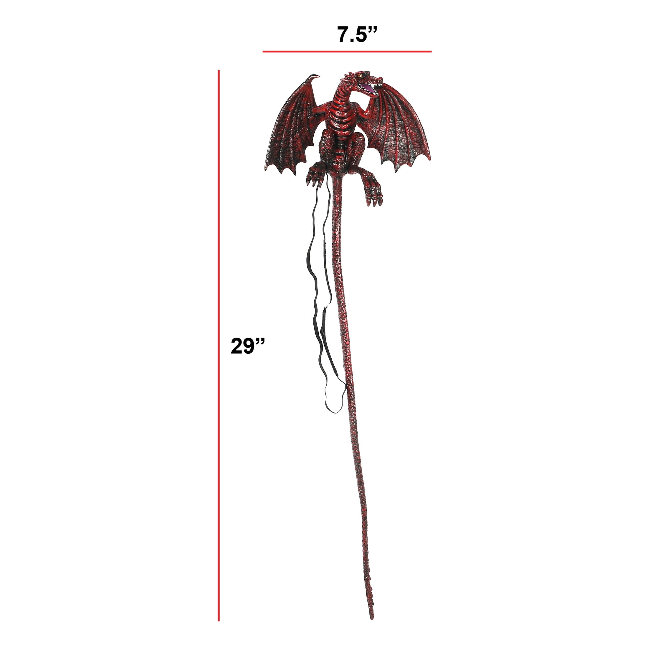 Pet Dragon Costume Accessory for Adults, Red, Halloween by Way To Celebrate