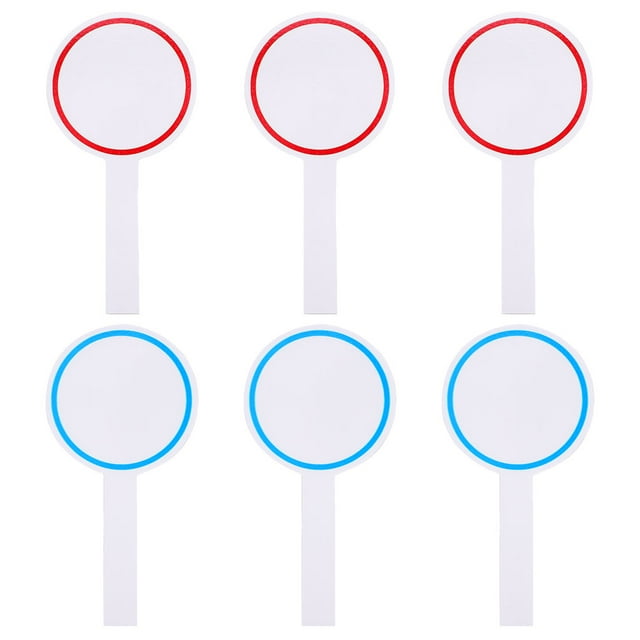 MasteelfCA 6 Pcs Tableau Blanc Portatif Tableau Blanc Effaçable à Sec Palette Effaçable Tableau de Bord Portatif Tableau Blanc