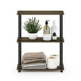 thumbnail image 6 of Furinno 23.6"W x 11.6"D x 29.5"H 3-Shelf Freestanding Shelving Unit, Columbia Walnut and Black, 6 of 6