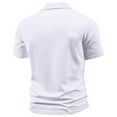 thumbnail image 4 of Fnnxeal Mens Polo Shirts, Classic Short Sleeve T-Shirt Casual Solid Summer White Lightweight Shirts for Men Size M, 4 of 4