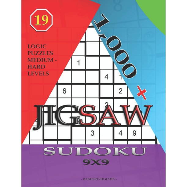 Jigsaw Sudoku 1 000 Sudoku Jigsaw 9x9 Logic Puzzles Medium Hard 