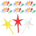 thumbnail image 1 of Phenofice 103Pcs Vibrant Multicolor Ceramic Christmas Tree Star and Flame Light Bulbs Kit, 1 of 8