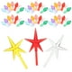 thumbnail image 5 of 103 piezas de repuesto de luces de cerámica para árbol de Navidad con forma de llama y estrella. Adornos de luces de cerámica para árbol., 5 of 7