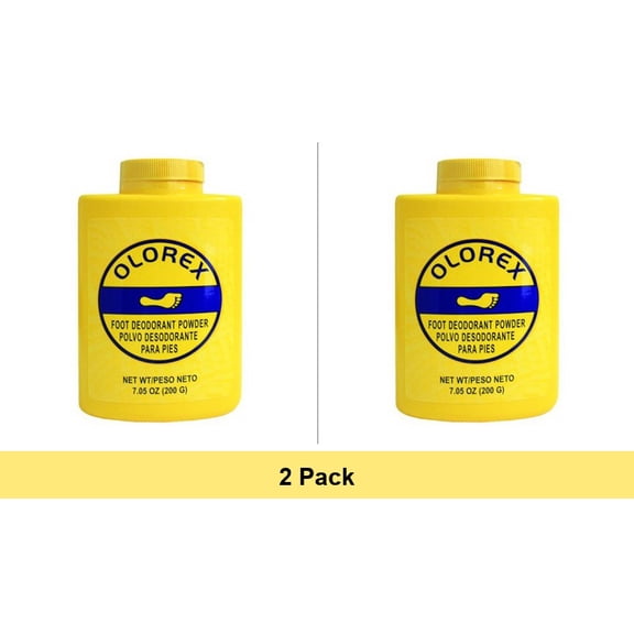 Olorex Foot Deodorant Powder, 7.05 oz - 2 Pack