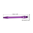 thumbnail image 2 of Uxcell Dart Shafts 48mm/1.9 Inch, 2BA Thread Aluminum Dart Stems Dart Accessories, 3 Pack Purple, 2 of 5