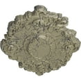 thumbnail image 3 of 30 3/8"W x 20 3/4"H x 1"P Kinsley Flowing Leaf Ceiling Medallion, Hand-Painted Castle Stone Crackle, 3 of 4