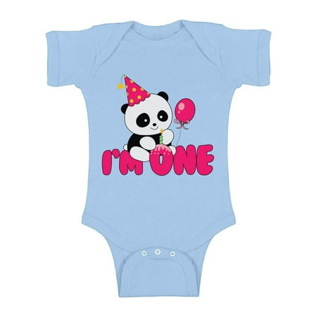 

1st Birthday Outfits - Cute Baby Boy Baby Girl Shirt - Little Panda Romper