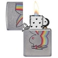 thumbnail image 3 of Zippo Playboy Multi Color Bunny Street Chrome Pocket Lighter, 3 of 6