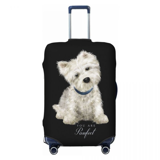 Custom Frenchie Dog French Bulldog Travel Luggage Cover Dust Proof Suitcase Cover Protector Fit 18-32 Inch
