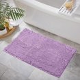 thumbnail image 3 of LuxUrux Bath Mat-Extra-Soft Plush Bath Shower Bathroom Rug,1'' Chenille Microfiber Material, Super Absorbent Shaggy Bath Rug. Machine Wash & Dry (20 x 30, Lavender), 3 of 8