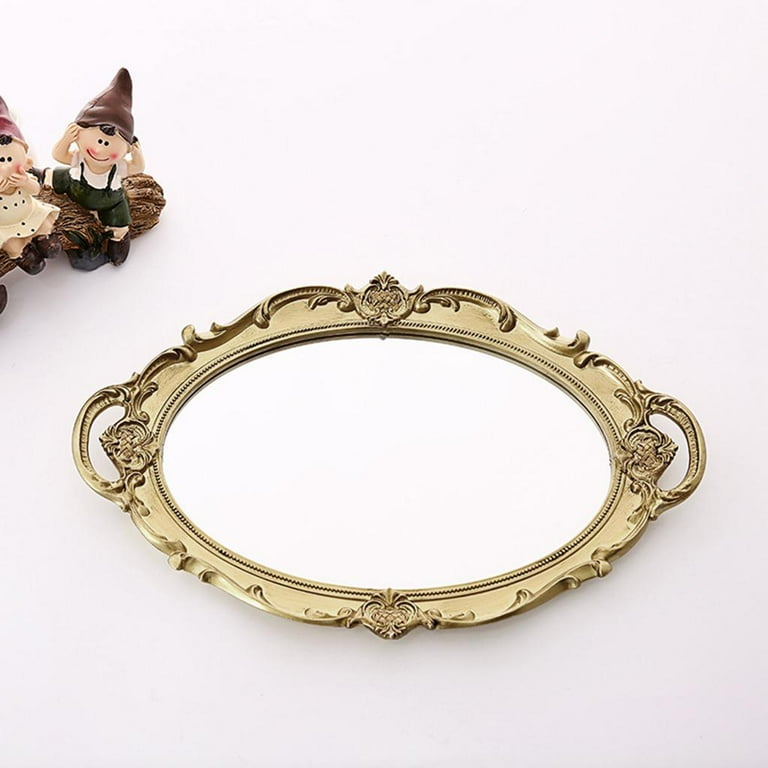 DeliciousTaylormade  専用　VintageMultiVoxx Zxpjkyu Mirrored Vanity Tray, Vintage Mirror Decorative with