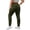 Green, variant on Women's Wide Waistband Flare Leg Yoga Pants - Nylon/Spandex, S-XXL, High Waist, Solid Color, Activewear