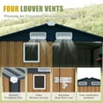 thumbnail image 5 of Aukfa 8x6 FT Metal Outdoor Storage Shed with Lockable Doors & Window, Heavy-Duty Galvanized Steel Garden Shed with Sloped Roof for Backyard, Patio, Bike & Tool Storage, Yellow, 5 of 8