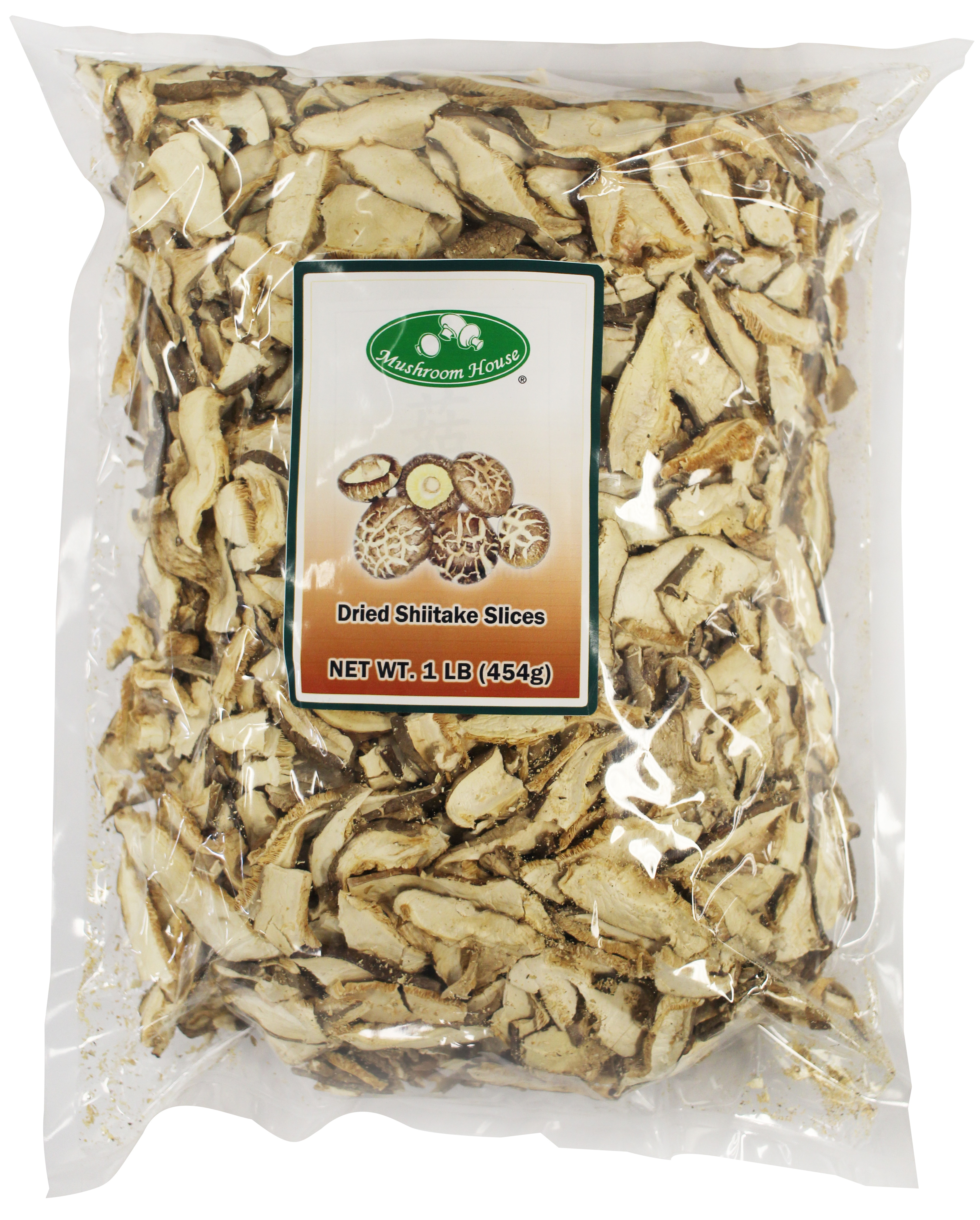 Dried Sliced Shiitake Mushrooms 1 lb Bag