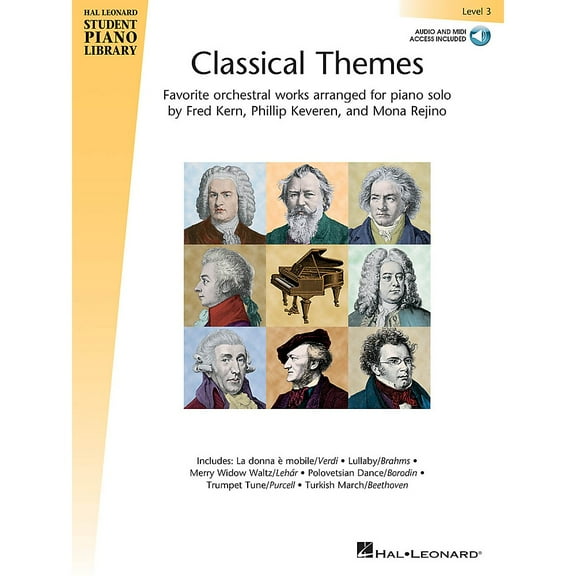 Hal Leonard Classical Themes - Level 3 Piano Library Series Book Audio Online