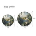 thumbnail image 2 of Acrylic Circular Clock 9.5x9.5 Inch Circular Clock Decorative Clock Creative Clock Dual-Purpose Clock Wall Clock Clock Decorate Your Space Mountain Scenery, 2 of 9