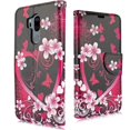 thumbnail image 2 of Value Pack + For LG G7 ThinQ /G710 PU Leather Wallet Design Stand Purse Flip Cover Case + Heart, 2 of 4