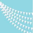 thumbnail image 1 of 40 Ft White Triangle Flags For Wedding Baby Bridal Shower Birthday Bachelorette, 1 of 5