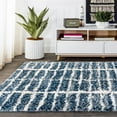 thumbnail image 5 of JONATHAN Y MALIBU SHAG 8 x 10 Area Rug, Ankara Vintage Medallion - Blue/Ivory, MBS101B-8, 5 of 10