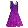 thumbnail image 4 of 2024 Glitter Ombre Print Dress Magical Purple Trendy Dresses Sleeveless Street Style Skate Dress Womens Vestidos Birthday Present, 4 of 7
