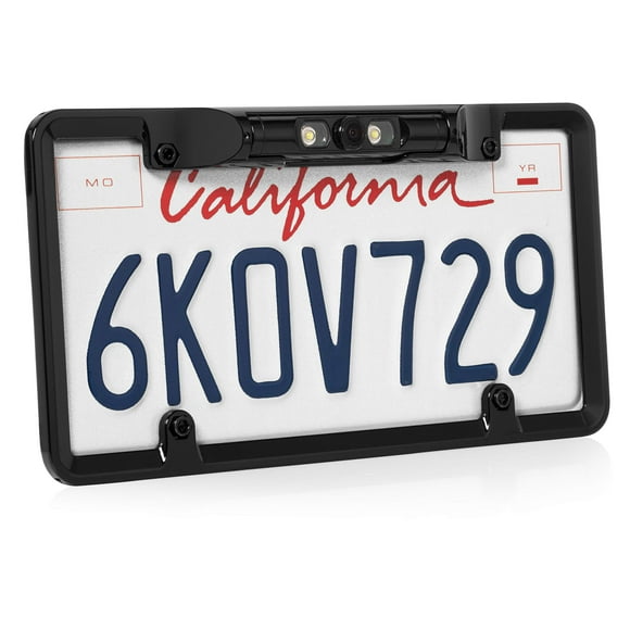 BOYO VISION VTL200CL - Full-Frame License Plate Backup Camera with Parking Lines and LED Lights (Chrome)