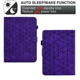 thumbnail image 5 of Embossed Folio Flip Smart Case for Amazon Kindle Paperwhite 7th Gen 2015/10th Gen 2018, Premium PU Leather Kickstand Card Slots Magnetic Auto Sleep/Wake with Pen Slot Case for Paperwhite 3/4, Purple, 5 of 5